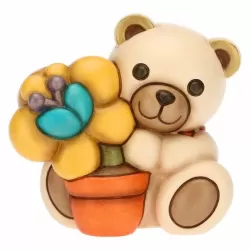 Teddy primavera con vaso di fiori, piccolo - Thun