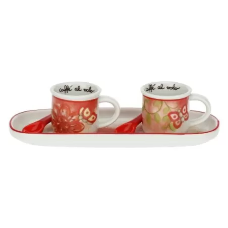 Set 2 mini mug, cucchiaini e vassoio Quokka Love - Thun