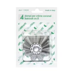 Crem caramel festonato Cm.8 blister 4 pezzi