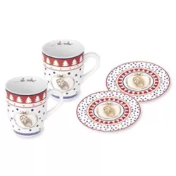 Set 2 Mug + 2 piattini dessert - Thun