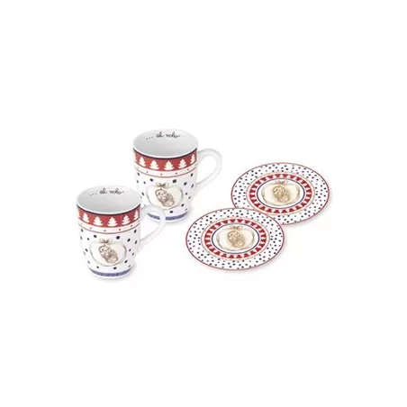 Set 2 Mug + 2 piattini dessert - Thun