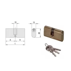 Cilindro infilare ovale 55,4-27,7-27,7 08210-02-0 cisa