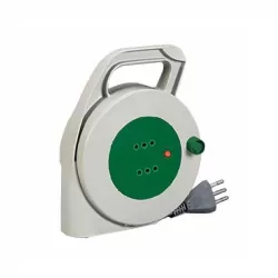 Avvolgicavo Mt.5 3x1,0 spina 10 amper e 2 prese 10 amper