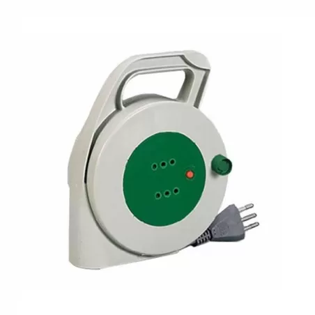 Avvolgicavo Mt.5 3x1,0 spina 10 amper e 2 prese 10 amper