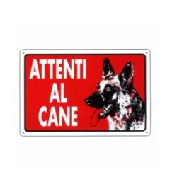 Cartello attenti al cane Cm.30x20