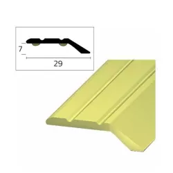 Passatoia adesiva ottone con gradino Cm.90 sezione Mm.29x7