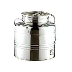 Fusto alimenti inox aggraffato basso lt.30