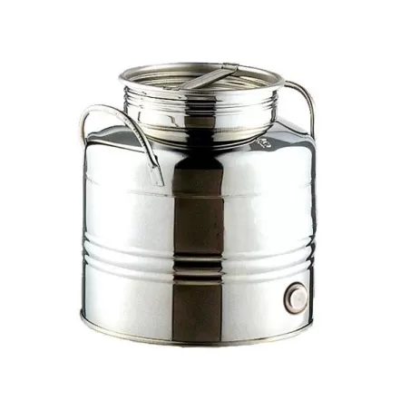 Fusto alimenti inox aggraffato basso lt.30