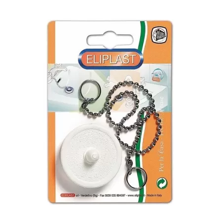 Tappo lavello gomma Mm.44 bianco