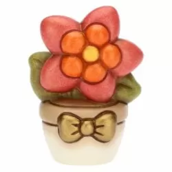 Vasetto con piantina rossa, piccola - Thun