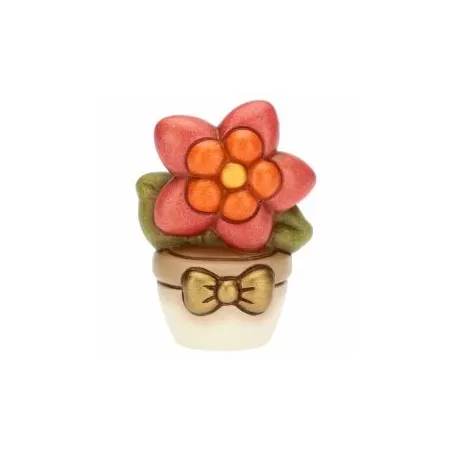 Vasetto con piantina rossa, piccola - Thun