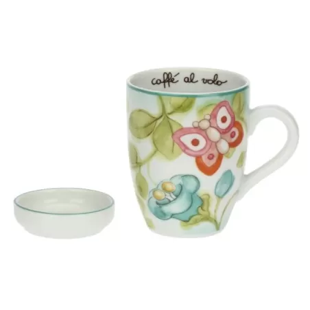 Set mug e poggiabustina Fiori e Fantasia - Thun