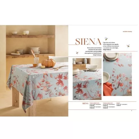 Siena, Tovaglia antimacchia Cm.155x320, 12 posti - L'oca Nera