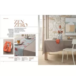 Zenzero, Tovaglia antimacchia Cm.155x230, 8 posti - L'oca Nera 2