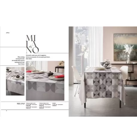 Milano, Tovaglia antimacchia Cm.155x180, 6 posti - L'oca Nera