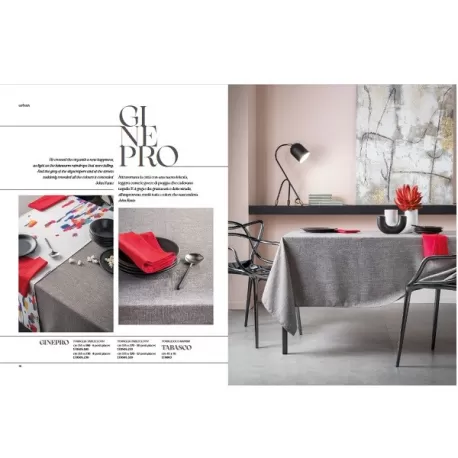 Ginepro, Tovaglia antimacchia Cm.155x320, 12 posti - L'oca Nera