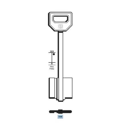 Chiave doppia mappa, Fiam - FIAM - Silca