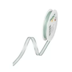 Nastro organza con bordi in raso Mm.10 verde menta Mt.1