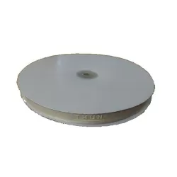 Nastro organza con bordi in raso Mm.10 bianco crema Mt.1- Thun