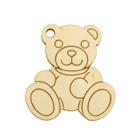Chiudipacco in legno icona teddy - Thun