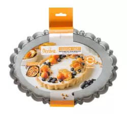 Stampo crostata ovale design tart Ø 29 x 20 x 3 h cm - Decora