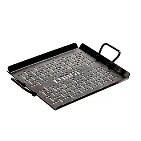 Piastra in acciaio di carbonio forata Cm.33x30 - Lodge