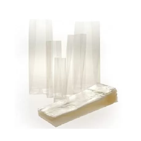 Buste trasparenti cellophane cristal per alimenti con fondo quadrato Cm. 14x34+8 Cf.100 pezzi