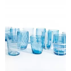 Meliting Pot, Bicchiere monocolore aquamarina 6 pezzi - Zafferano