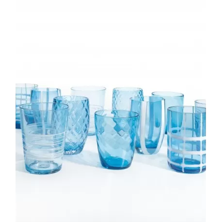 Meliting Pot, Bicchiere monocolore aquamarina 6 pezzi - Zafferano