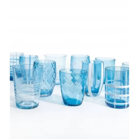Meliting Pot, Bicchiere monocolore aquamarina 6 pezzi - Zafferano