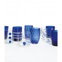 Meliting Pot, Bicchiere monocolore blu 6 pezzi - Zafferano