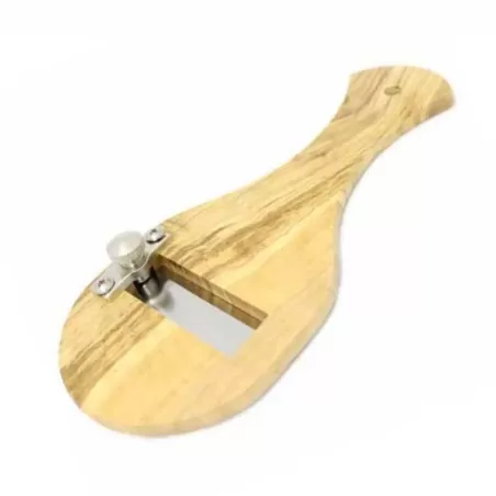 Tagliatartufi legno di olivo lama liscia