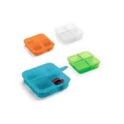 Portapillole 4 scomparti quadrato