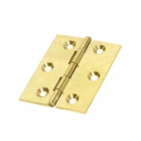 Cerniera quadra spina fissa ottone 40x35