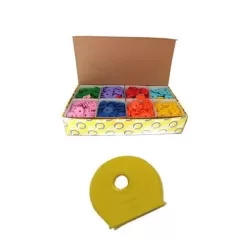 Segnachiavi plastica tondi colori assortiti