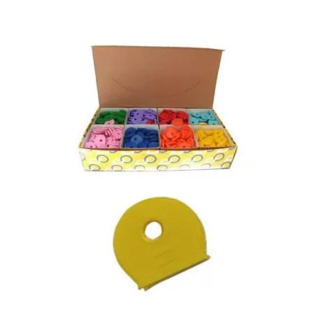 Segnachiavi plastica tondi colori assortiti