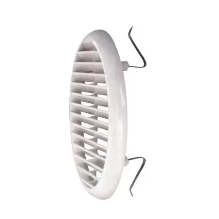 Griglia tonda plastica con rete e incastro a molle Mm.175 foro Mm.125/160