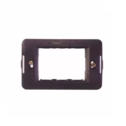 Supporto coprinterruttore millenium serie ticino nero 3 posti gemac