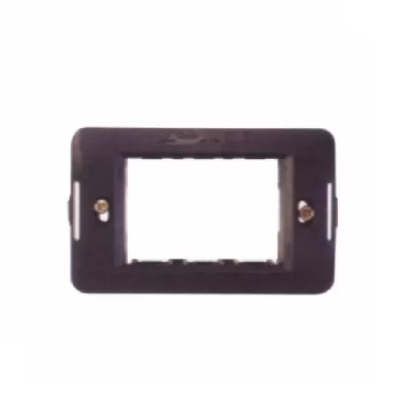 Supporto coprinterruttore millenium serie ticino nero 3 posti gemac