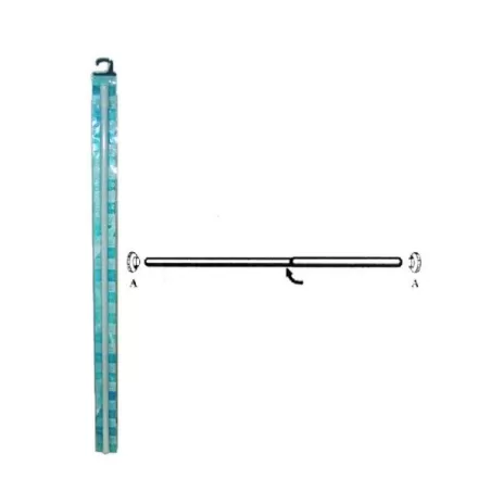 Tubo tende doccia Cm.140/260 bianco