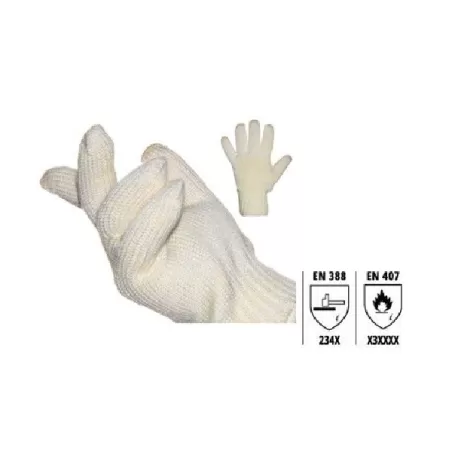 Guanto pesante anticalore in Nomex e Kevlar - Interno in cotone - Barbero Pietro