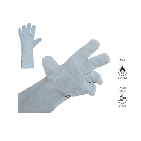 Guanto robusto anticalore in costa bovina - Interno in cotone - Barbero Pietro