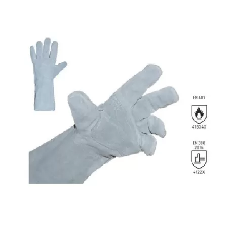 Guanto robusto anticalore in costa bovina - Interno in cotone - Barbero Pietro