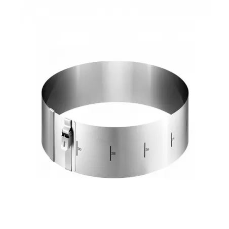 Anello per torte tondo clip, alt. Cm. 10,0 - Gefu