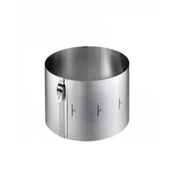 Anello per torte tondo clip, alt. Cm. 15,0 - Gefu