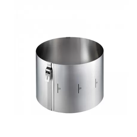 Anello per torte tondo clip, alt. Cm. 15,0 - Gefu