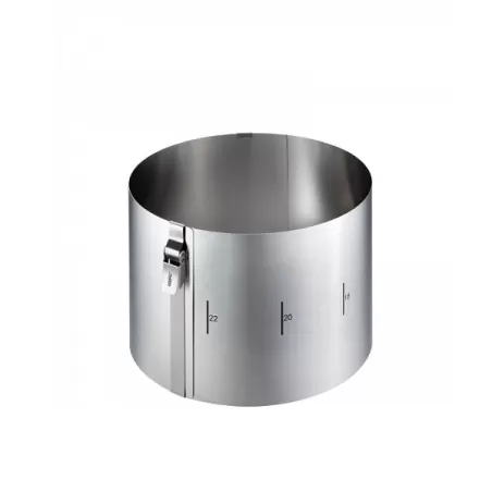 Anello per torte tondo clip, alt. Cm. 15,0 - Gefu