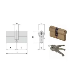 Cilindro infilare yale 53,0-26,5-26,5 0g300-05-0