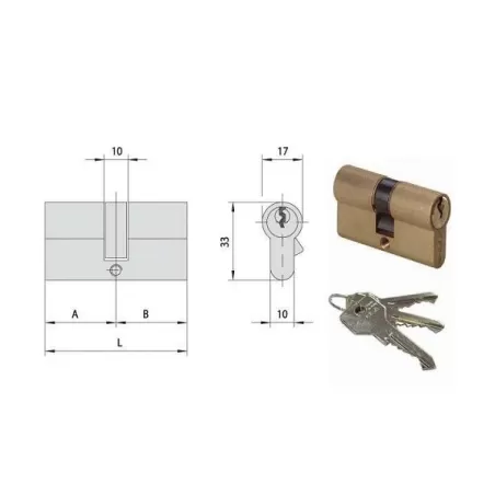 Cilindro infilare 89,0-34,5-54,5 0g300-32-0 Cisa
