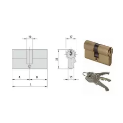 Cilindro infilare 89,0-44,5-44,5 0g300-29-0 Cisa
